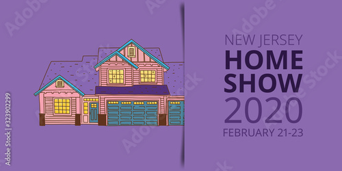 background with houses