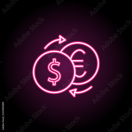 Euro penny icon. Simple thin line, outline vector of web icons for ui and ux, website or mobile application