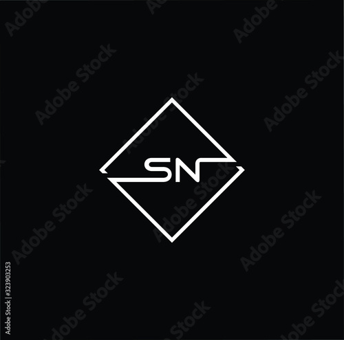 Outstanding professional elegant trendy awesome artistic black and white color SN NS initial based Alphabet icon logo. Free Download Outstanding professional elegant trendy awesome artistic black and white color SN NS initial based Alphabet icon logo. - GFXLoad