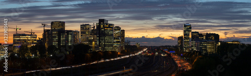 Zuidas the business and commercial zone of Amsterdam