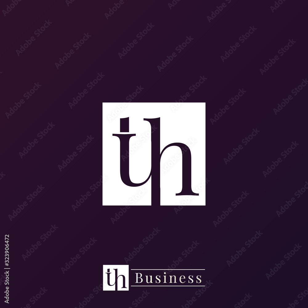 TH Monogram logo template