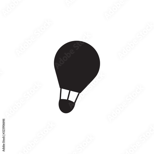 Hot air balloon icon logo design vector template