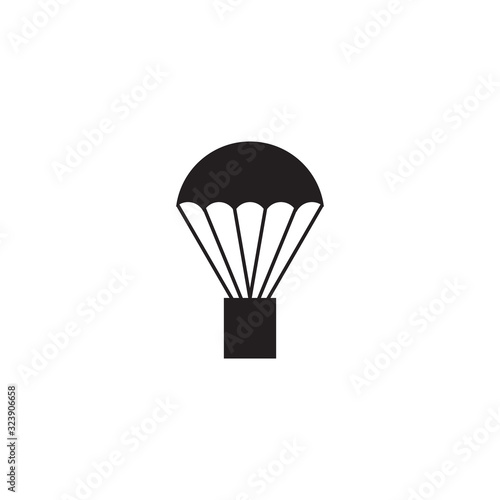 Hot air balloon icon logo design vector template