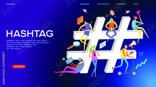 Social media concept. Relationship between persons. People sharing information via social media platforms. Online dating and networking concept. Flat vector illustration