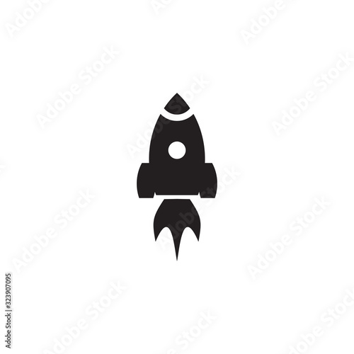 Rocket icon logo design vector template