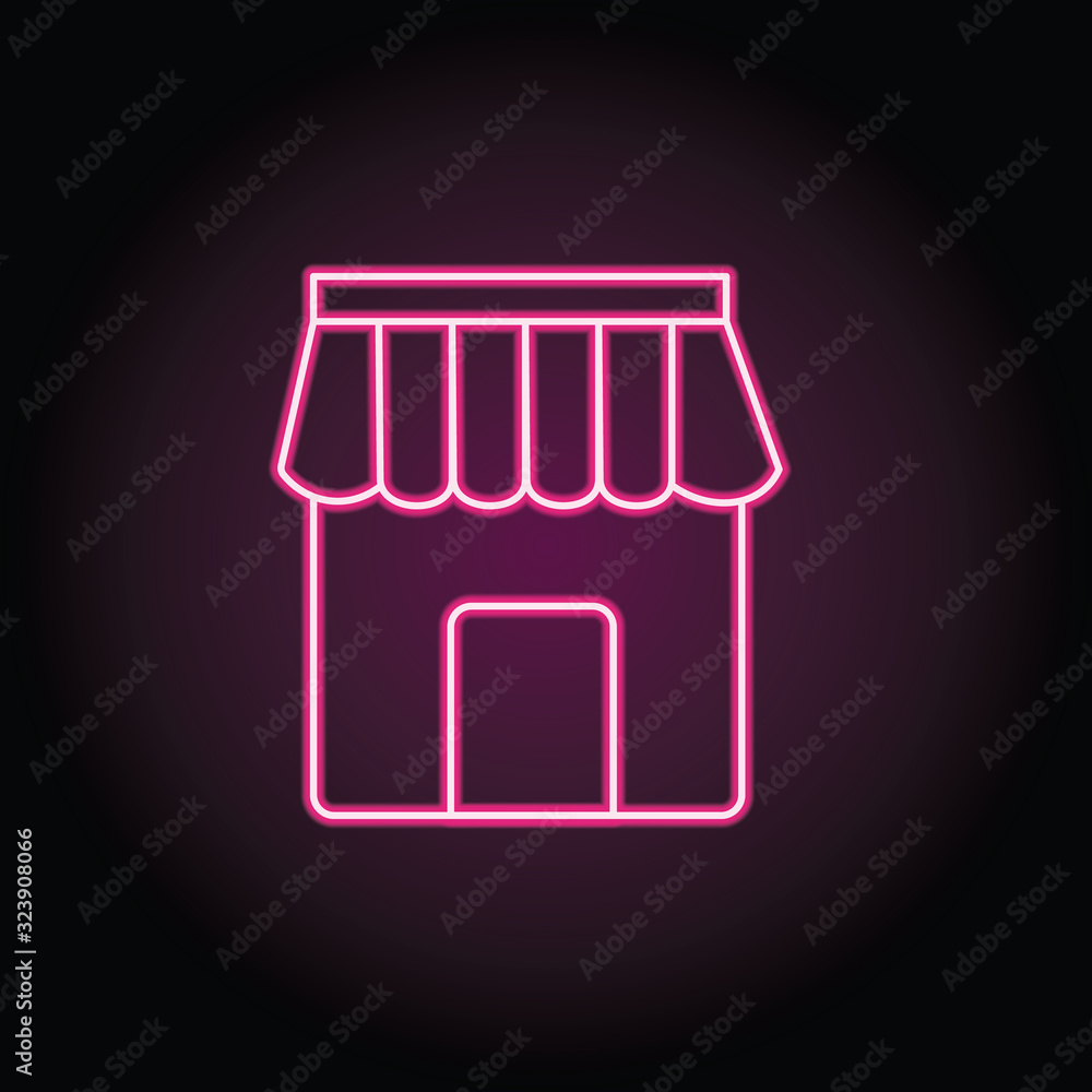 Store icon. Simple thin line, outline vector of shopping icons for ui and ux, website or mobile application Store icon. Simple thin line, outline vector of shopping icons for ui and ux, website or mobile application