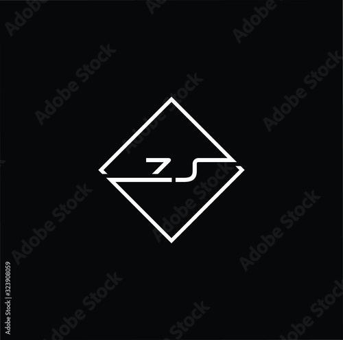 Free Download Outstanding professional elegant trendy awesome artistic black and white color ZJ JZ initial based Alphabet icon logo. - GFXLoad
