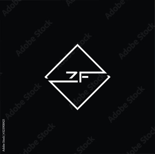 Outstanding professional elegant trendy awesome artistic black and white color ZF FZ initial based Alphabet icon logo. Free Download Outstanding professional elegant trendy awesome artistic black and white color ZF FZ initial based Alphabet icon logo. - GFXLoad