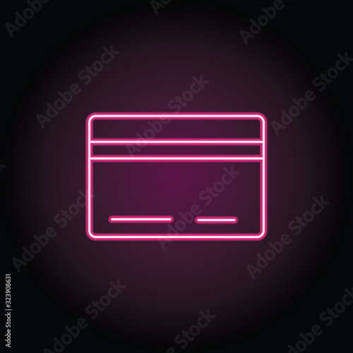 Credit card icon. Simple thin line, outline vector of shopping icons for ui and ux, website or mobile application