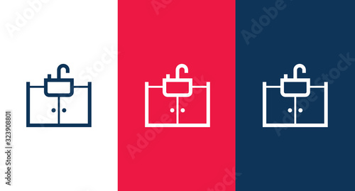 Bathroom sink icon for web and mobile