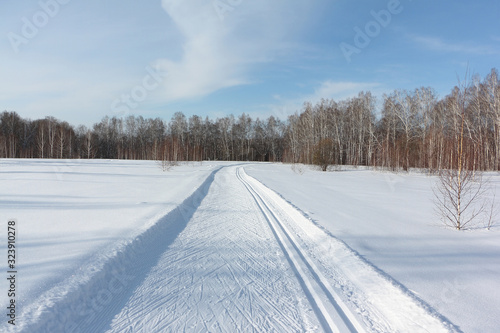 Countryside ski track for sporting events, Novosibirsk, Russia