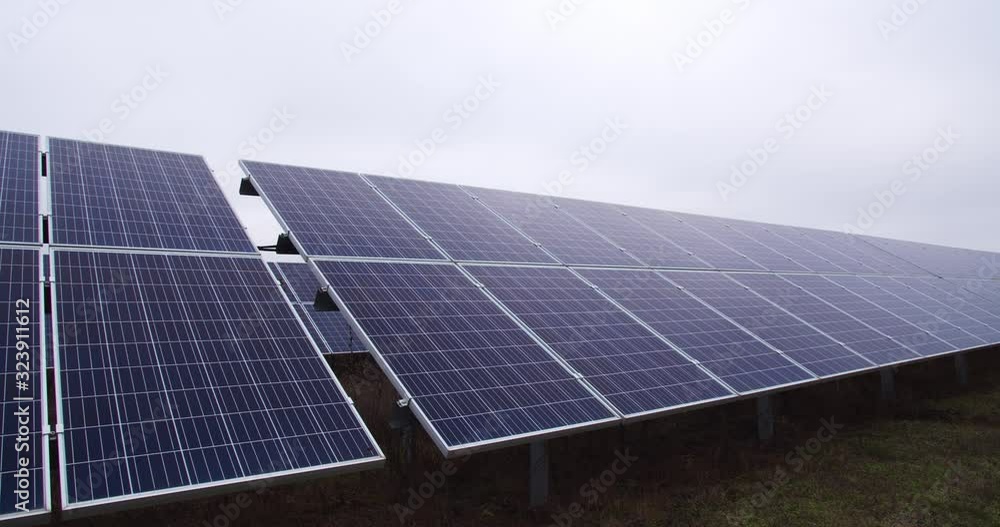 Solar power station, a row of solar panels, sustainable energy, eco friendly, 4k Solar power station, a row of solar panels, sustainable energy, eco friendly, 4k