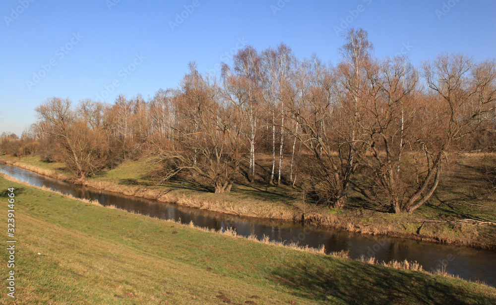 Naklejka premium Pleiße bei Regis-Breitingen