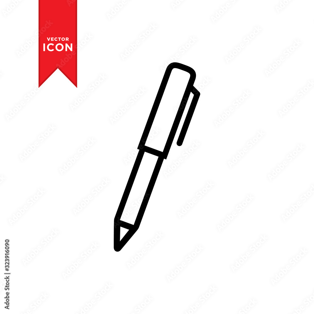 Fototapeta premium Pen icon vector. Trendy design on white background.