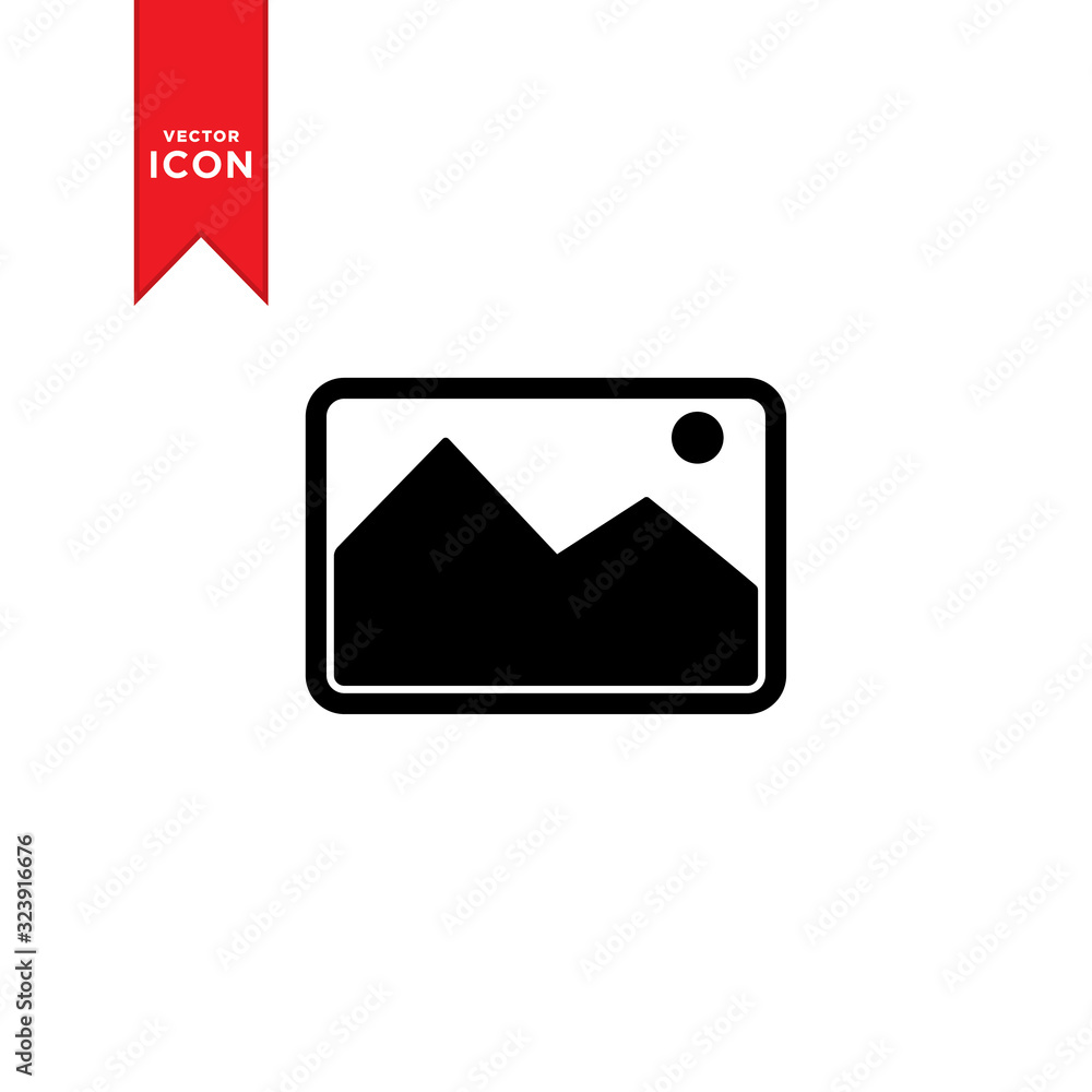 Picture image icon vector. Simple design on trendy icon. Picture image icon vector. Simple design on trendy icon.
