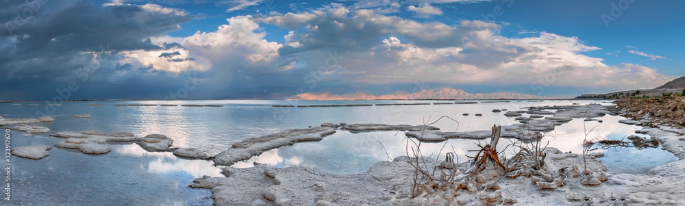 Scenic view at the Dead Sea resort, Israel Scenic view at the Dead Sea resort, Israel