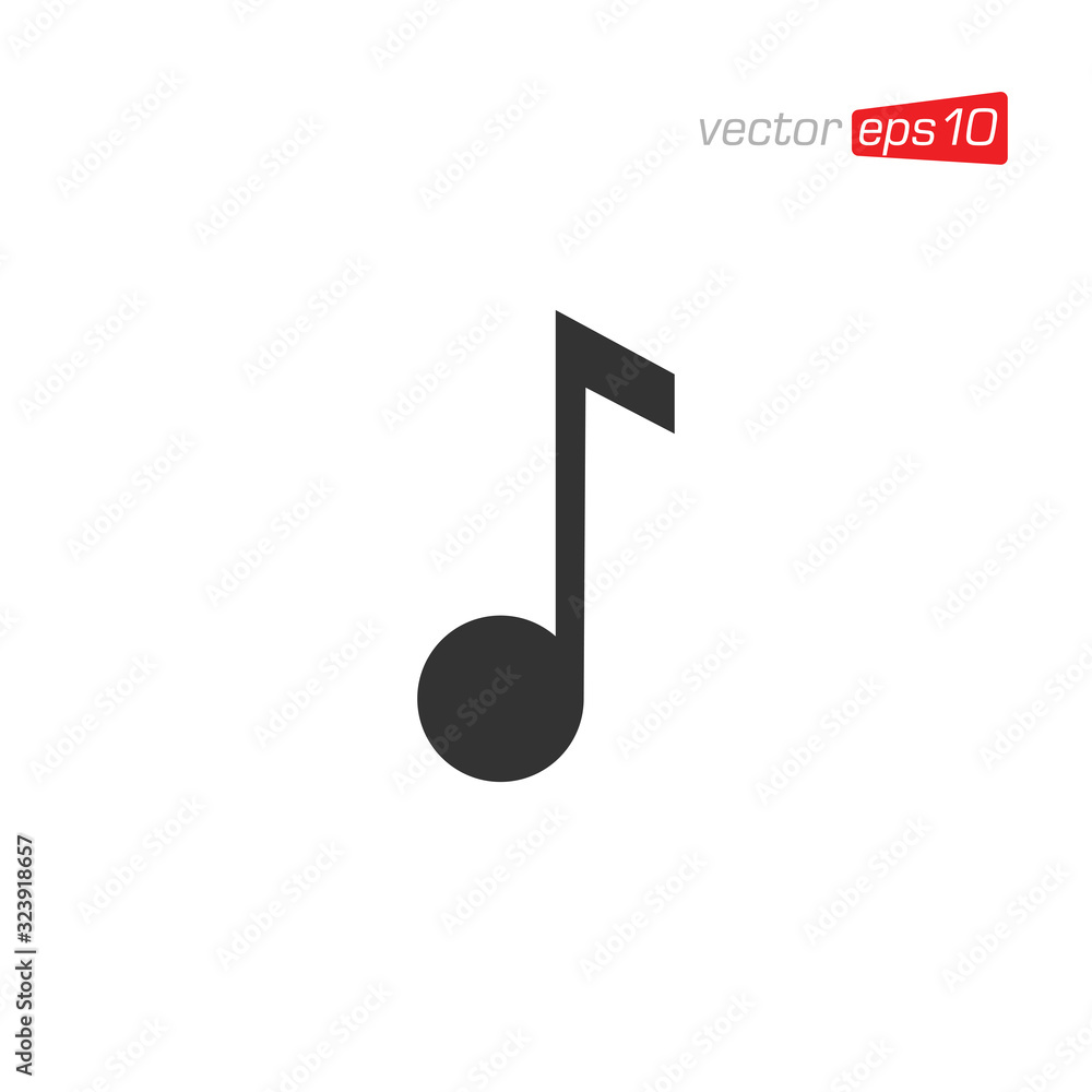 Music Notes and Melody Icon Design Vector Music Notes and Melody Icon Design Vector