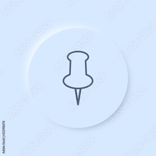 Neumorphism App Icon - Pin
