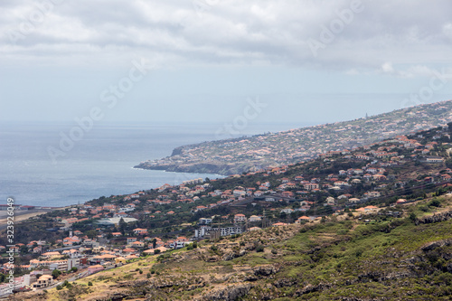 Madeira spectacular landscape Machico airport coastline cliffs beach sea