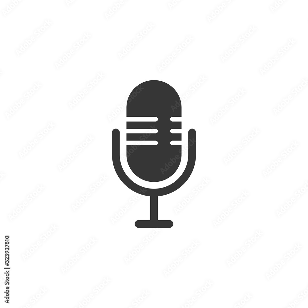 Microphone Icon Vector Symbol Illustration Microphone Icon Vector Symbol Illustration