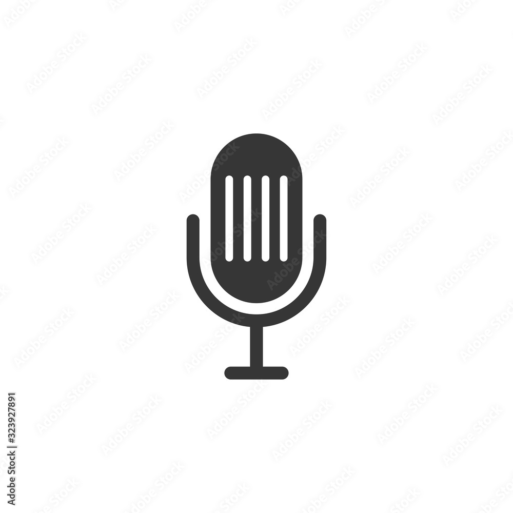 Microphone Icon Vector Symbol Illustration Microphone Icon Vector Symbol Illustration