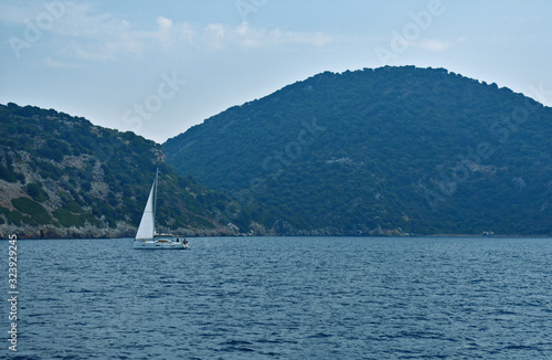 yachts on the Aegean coast. Turkey © Igor
