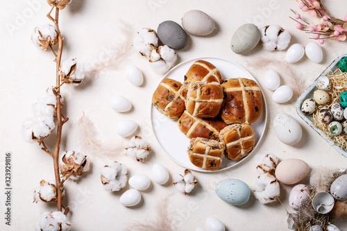 Traditional Easter cross buns