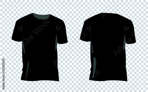 T-shirt mockup in vector illustration