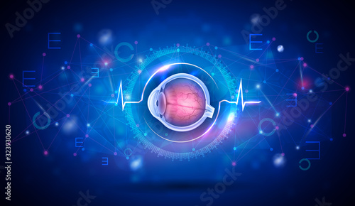 Vision and eye health care backdrop