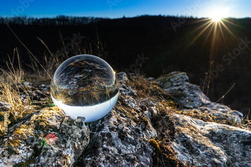 Wallpaper Mural Lens ball shooting on rocks Torontodigital.ca