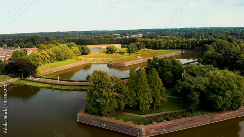 Wallpaper Mural Naarden Vesting Netherlands, the beautiful old Naarden Fortress and remains. Green forest and park. Torontodigital.ca