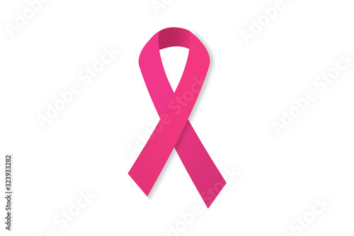 Outubro Rosa. Mensagem de prevenção contra o câncer de mama. photo