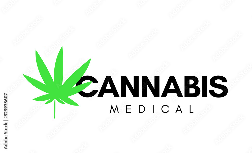 Cannabis medical symbol in vector illustraiton Cannabis medical symbol in vector illustraiton