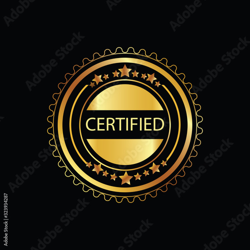 Certified gold stamp