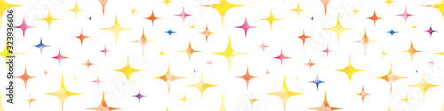 Water colored glitter shapes background. Seamless pattern.Vector. 水彩キラキラパターン	