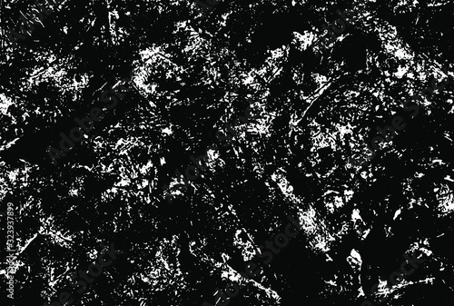 Abstract monochrome dark background of chaotic spots. Overlay template. Vector illustration. Ideas for your graphic design, banner, poster, packaging, for site or more
