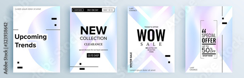 Modern abstract covers set, minimal covers design. Colorful geometric background, vector illustration.