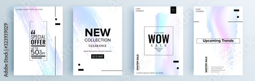 Modern abstract covers set, minimal covers design. Colorful geometric background, vector illustration.