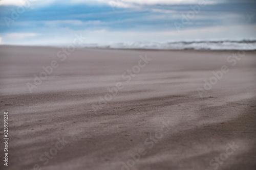 Beach Sand Close Up Landscape Background © Mark