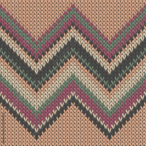 Stylish zig zal lines knitted texture geometric 