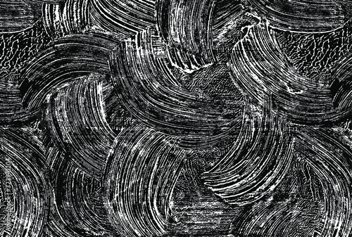 Abstract monochrome dark background of chaotic spots. Overlay template. Vector illustration. Ideas for your graphic design, banner, poster, packaging, for site or more