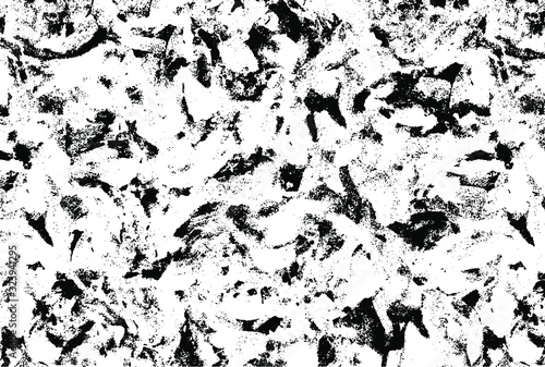 Abstract monochrome dark background of chaotic spots. Overlay template. Vector illustration. Ideas for your graphic design, banner, poster, packaging, for site or more