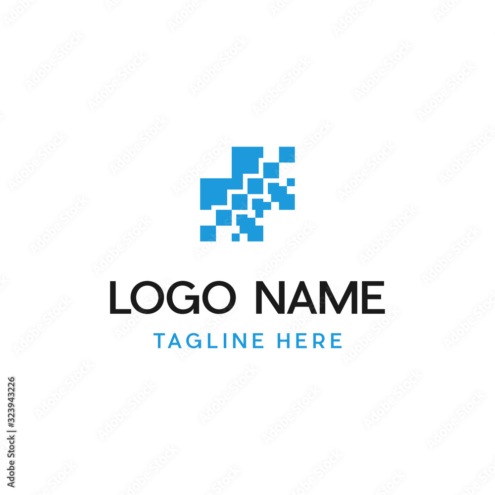 Data Digital Pixel Technology Abstract Creative Modern Icon Logo Design Template Element Vector Data Digital Pixel Technology Abstract Creative Modern Icon Logo Design Template Element Vector