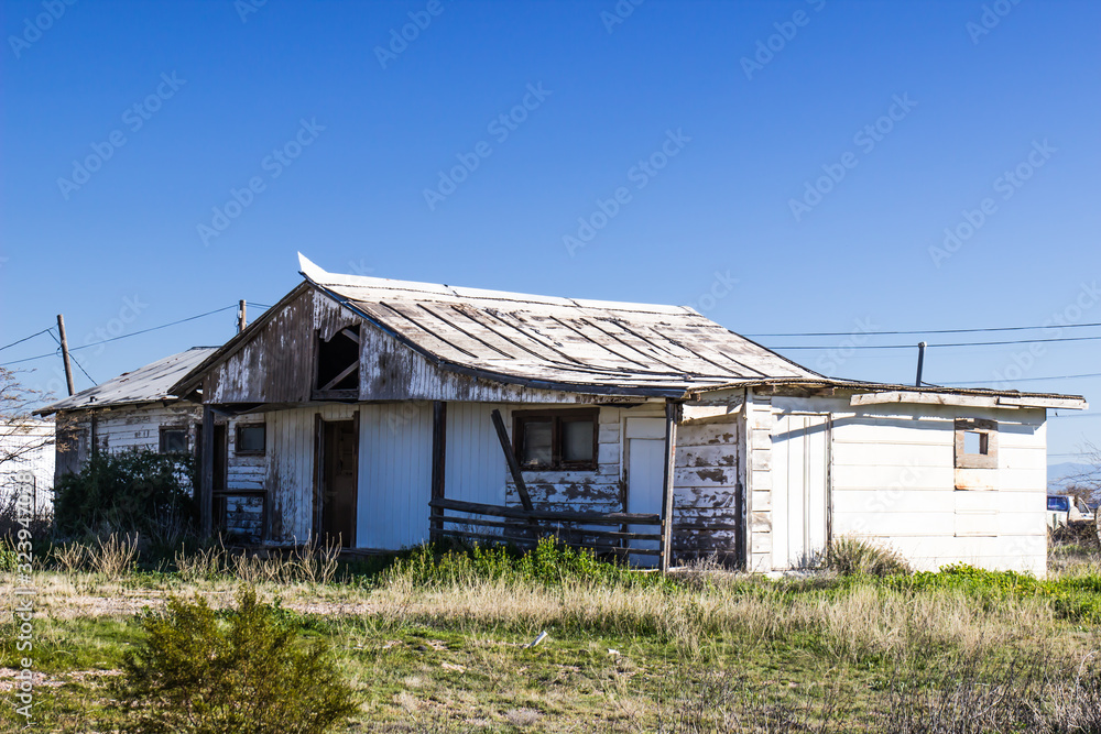 Old Abandoned Home With Peeling Paint