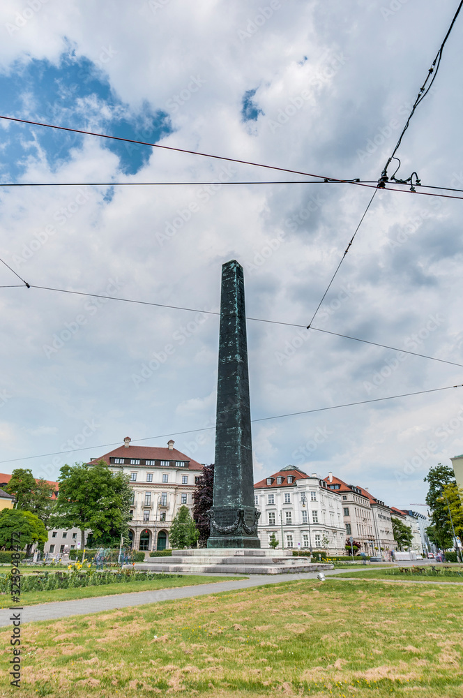 Fototapeta premium Karolineneplatz, located in Munich, Germany