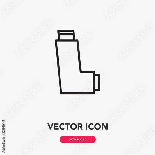 inhaler icon vector. inhaler icon vector symbol illustration. Modern simple vector icon for your design. inhaler icon vector	