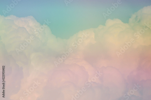 Pastel clouds patten texture background.