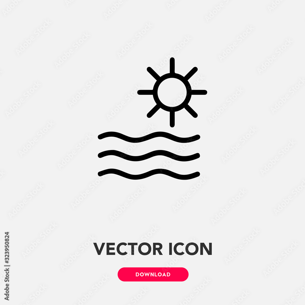 sunrise icon vector. sunrise sign symbol sunrise icon vector. sunrise sign symbol