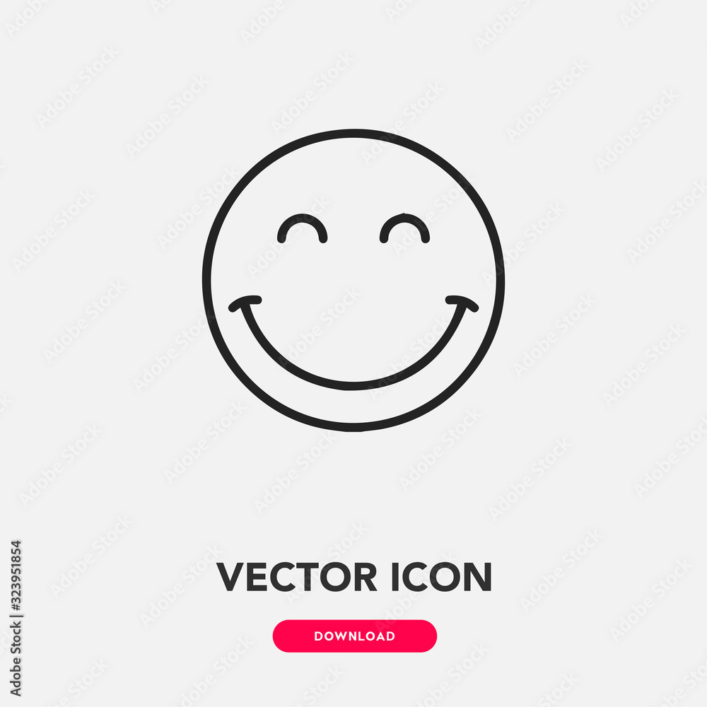 happy icon vector. happy emoji sign symbol happy icon vector. happy emoji sign symbol
