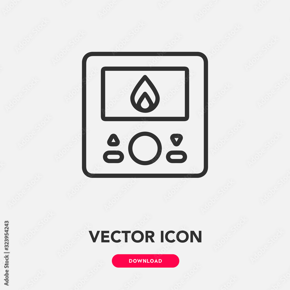 thermostat icon vector. thermostat sign symbol thermostat icon vector. thermostat sign symbol